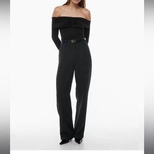 Wilfred The Effortless Pant, Crepette, Hi-Rise, Black, Size 10